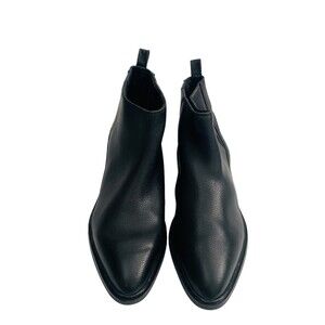 VIA SPIGA Black Leather Emelin Chelsea Pull-On Boots/Booties Size 7.5